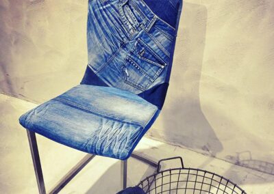 jeansbekleding stoel